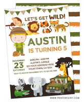 Safari Birthday Invitation